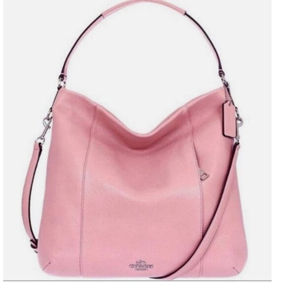Coach Dusty Rose Hobo Crossbody Bag - Picture 1 of 13